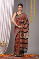 Jaipuri Block Print Chanderi Silk Saree