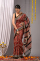 Jaipuri Block Print Chanderi Silk Saree
