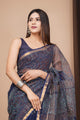 Exclusive Hand Block Printed Kota Doria Saree