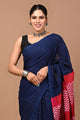 Printed Pure Cotton Mulmul Saree With Blouse