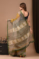 Crafts Moda Exclusive Block Printed Kota Doria Saree With Blouse