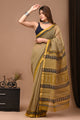 Crafts Moda Exclusive Block Printed Kota Doria Saree With Blouse