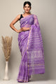 Exclusive Hand Block Printed Kota Doria Saree