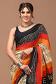 Printed Pure Cotton Mulmul Saree With Blouse