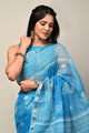 Exclusive Hand Block Printed Kota Doria Saree