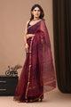 Crafts Moda Exclusive Hand Block Printed Kota Doria Saree With Blouse