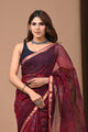 Crafts Moda Exclusive Hand Block Printed Kota Doria Saree With Blouse