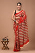 Printed Pure Cotton Mulmul Saree With Blouse