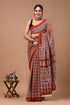 Printed Pure Cotton Mulmul Saree With Blouse
