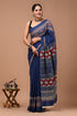 Printed Pure Cotton Mulmul Saree With Blouse