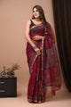 Traditional Hand Block Printed Kota Doria Saree