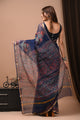 Exclusive Hand Block Printed Kota Doria Saree