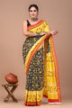 Printed Pure Cotton Mulmul Saree With Blouse