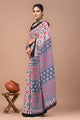 Printed Pure Cotton Mulmul Saree With Blouse