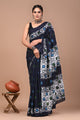 Printed Pure Cotton Mulmul Saree With Blouse