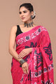 Printed Pure Cotton Mulmul Saree With Blouse