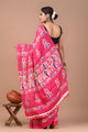 Printed Pure Cotton Mulmul Saree With Blouse