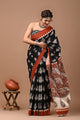 Jaipuri Printed Pure Cotton Mulmul Saree With Blouse