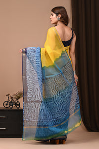 Crafts Moda Shibori Tie & Dye Kota Doria Saree With Blouse