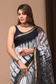 Crafts Moda Shibori Tie & Dye Kota Doria Saree With Blouse