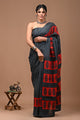 Printed Pure Cotton Mulmul Saree With Blouse