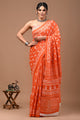 Printed Pure Cotton Mulmul Saree With Blouse