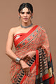 Printed Pure Cotton Mulmul Saree With Blouse