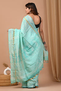 Jaipuri Traditional Block Printed Assam Silk Saree