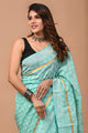 Jaipuri Traditional Block Printed Assam Silk Saree