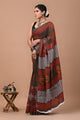 Printed Pure Cotton Mulmul Saree With Blouse