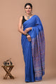 Printed Pure Cotton Mulmul Saree With Blouse