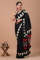 Printed Pure Cotton Mulmul Saree With Blouse