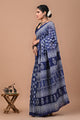 Printed Pure Cotton Mulmul Saree With Blouse