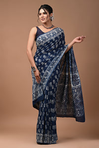 Hand Block Printed Pure Cotton Saree