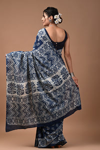 Hand Block Printed Pure Cotton Saree