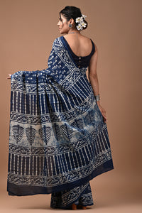 Hand Block Printed Pure Cotton Saree