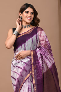 Crafts Moda Exclusive Block Printed Kota Doria Saree With Blouse