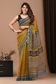 Crafts Moda Exclusive Block Printed Kota Doria Saree With Blouse