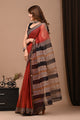 Crafts Moda Exclusive Block Printed Kota Doria Saree With Blouse