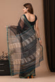 Crafts Moda Exclusive Block Printed Kota Doria Saree With Blouse