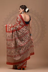 Hand Block Printed Pure Cotton Saree