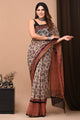 Exclusive Hand Block Printed Kota Doria Saree CMSRE06SV0143