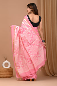 Crafts Moda Beautiful Block Printed Assam Silk Saree