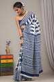 Printed Pure Cotton Mulmul Saree With Blouse