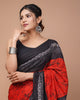 Printed Pure Cotton Mulmul Saree With Blouse