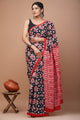 Printed Pure Cotton Mulmul Saree With Blouse