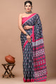 Printed Pure Cotton Mulmul Saree With Blouse