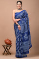 Printed Pure Cotton Mulmul Saree With Blouse