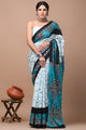 Printed Pure Cotton Mulmul Saree With Blouse