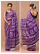 Printed Pure Cotton Mulmul Saree With Blouse